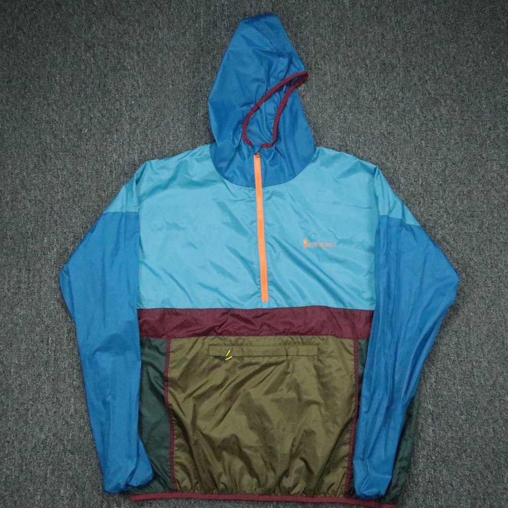 Cotopaxi Jacket Mens XL Blue Teca‎ Anorak Windbreaker Packable Hooded Pullover